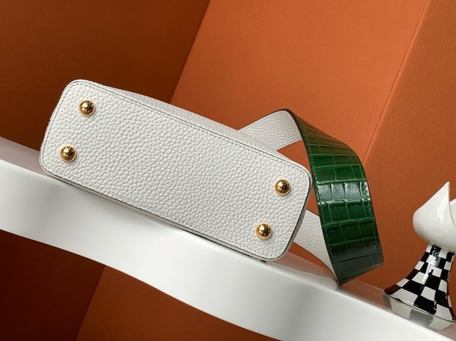 Louis Vuitton Capucines Mini M96498 white&dark green