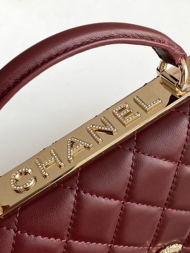 CHANEL Wallet On Chain AP4323 burgundy