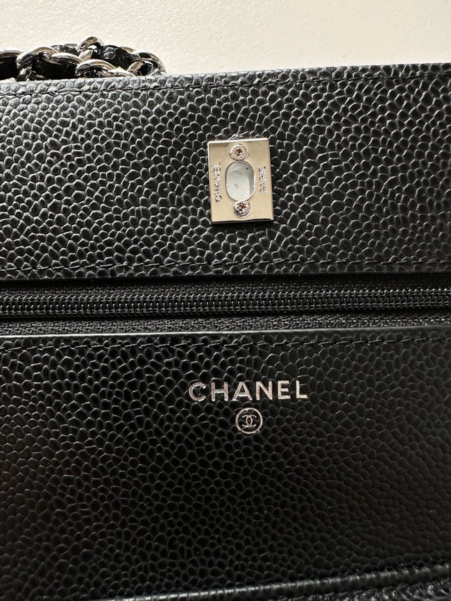 Chanel Classic Wallet On Chain Grained Calfskin AP4241-20
