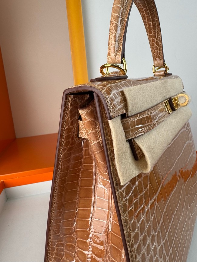 Hermes Kelly Shoulder Bags Nile crocodile leather KL3598-12