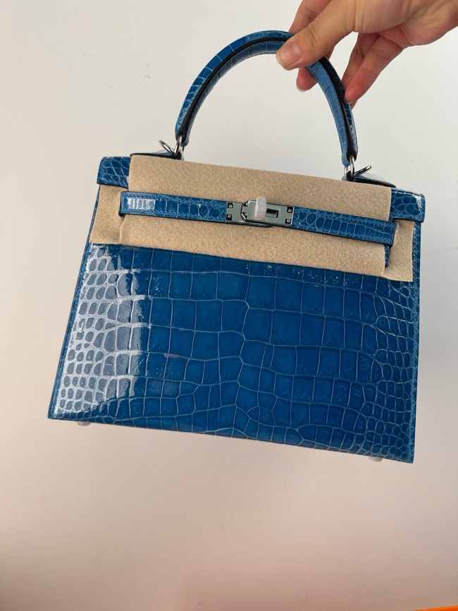 Hermes Kelly Shoulder Bags Nile crocodile leather KL3598-17