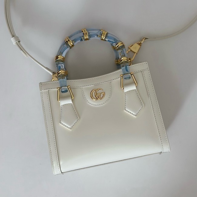 GUCCI BAMBOO DIVA SMALL BAG 832938 WHITE