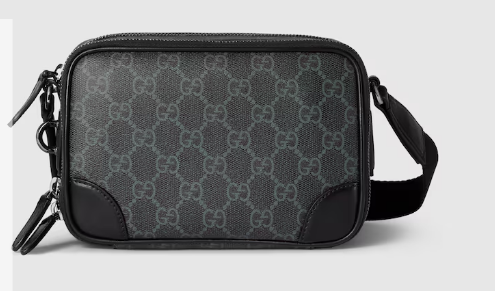 GUCCI GG Emblem mini crossbody bag 821217 black