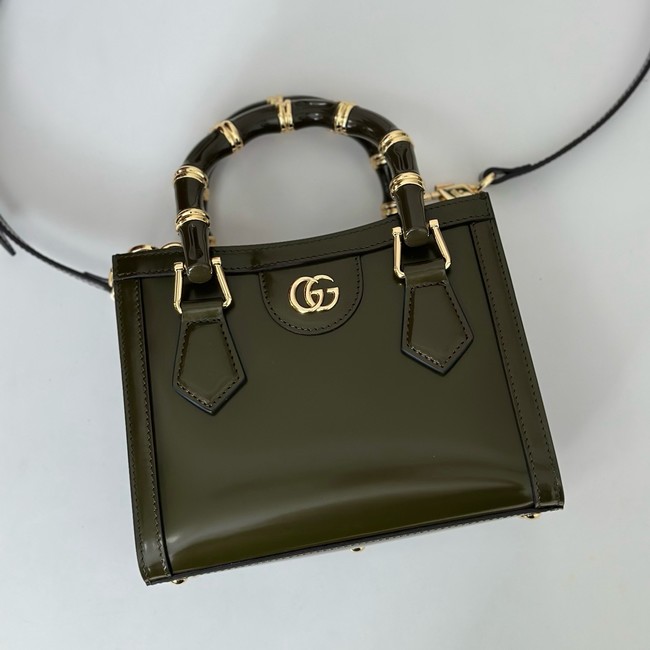 Gucci Diana small tote bag 832936 dark green