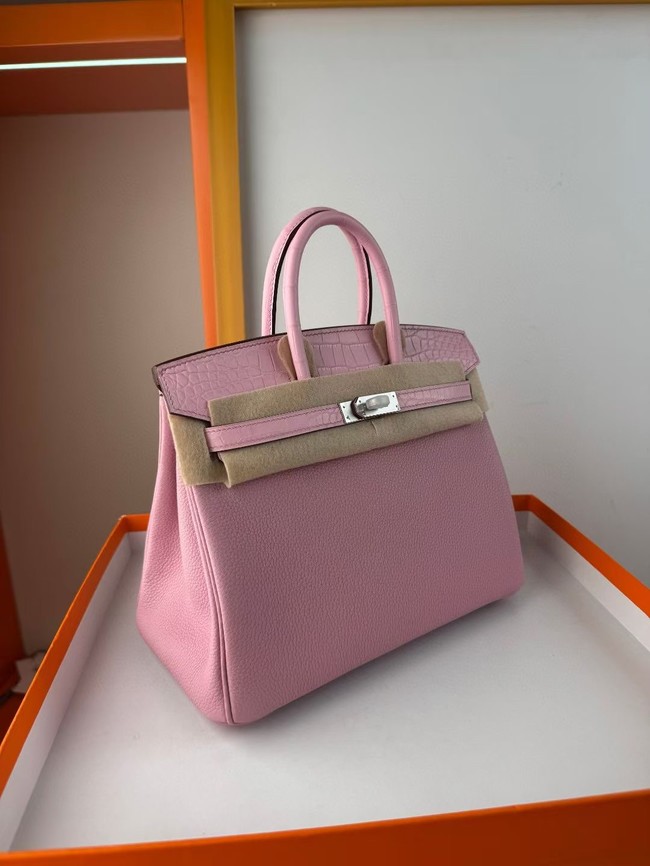 Hermes Birkin Bag Leather Nile crocodile&togo HBK2530-11