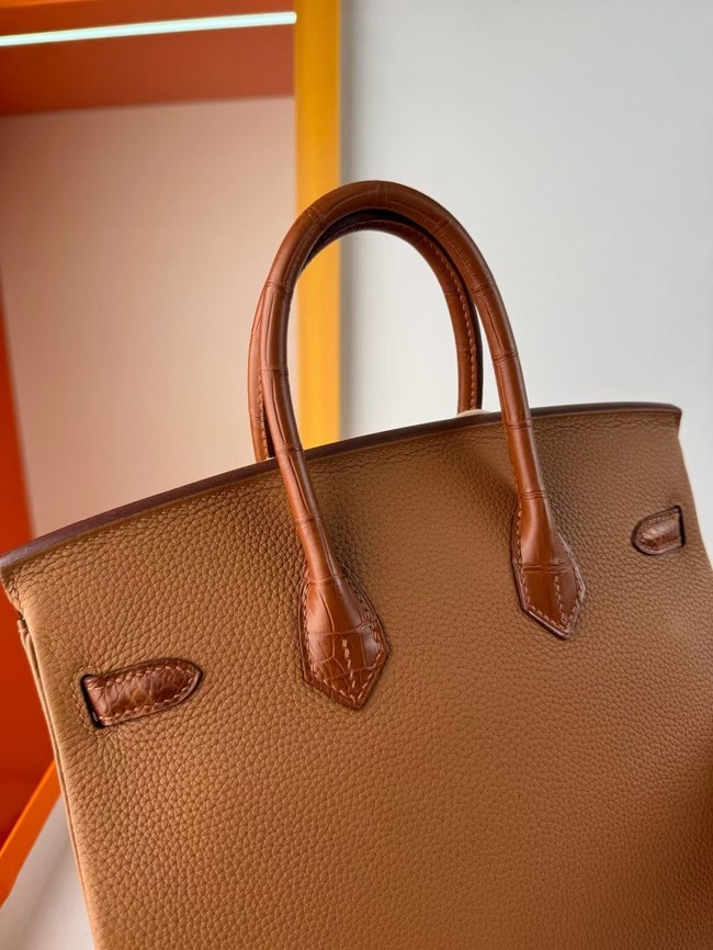 Hermes Birkin Bag Leather Nile crocodile&togo HBK2530-15