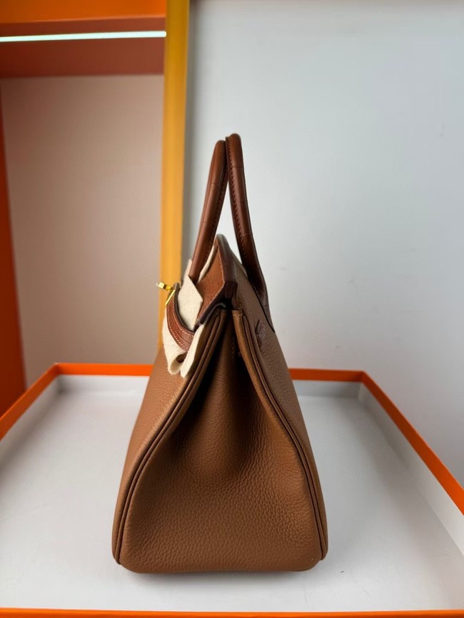 Hermes Birkin Bag Leather Nile crocodile&togo HBK2530-15