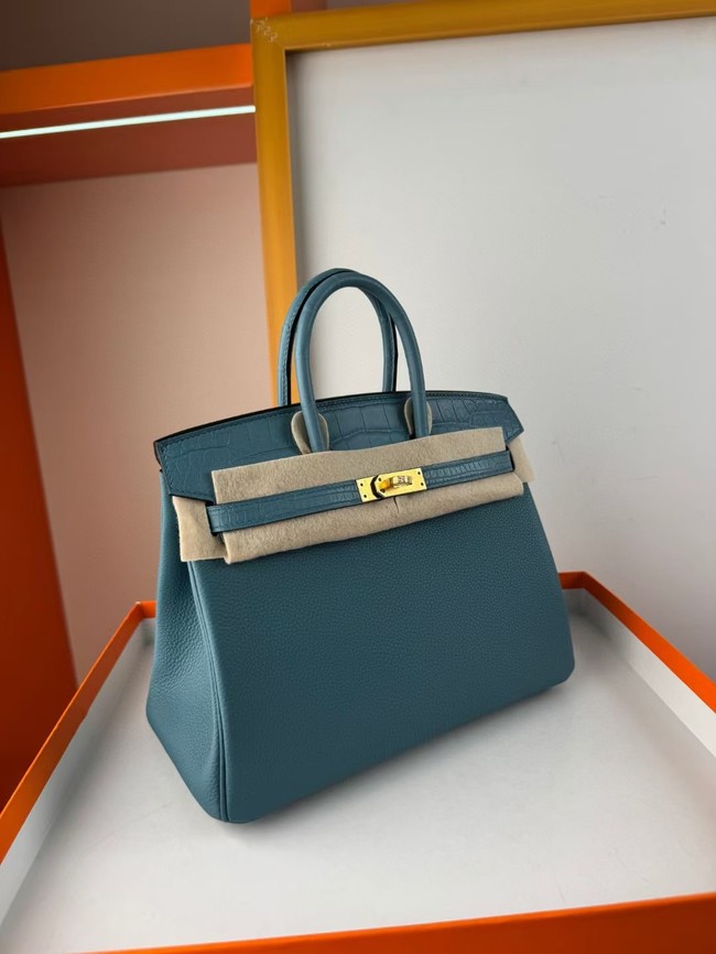 Hermes Birkin Bag Leather Nile crocodile&togo HBK2530-16