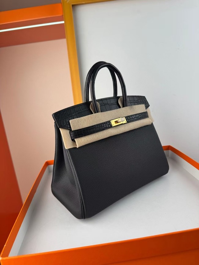 Hermes Birkin Bag Leather Nile crocodile&togo HBK2530-3