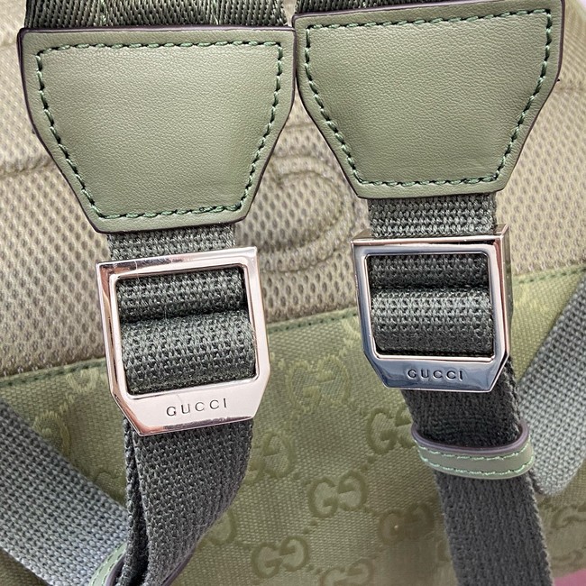 GUCCI GG canvas medium backpack 834464 Forest green