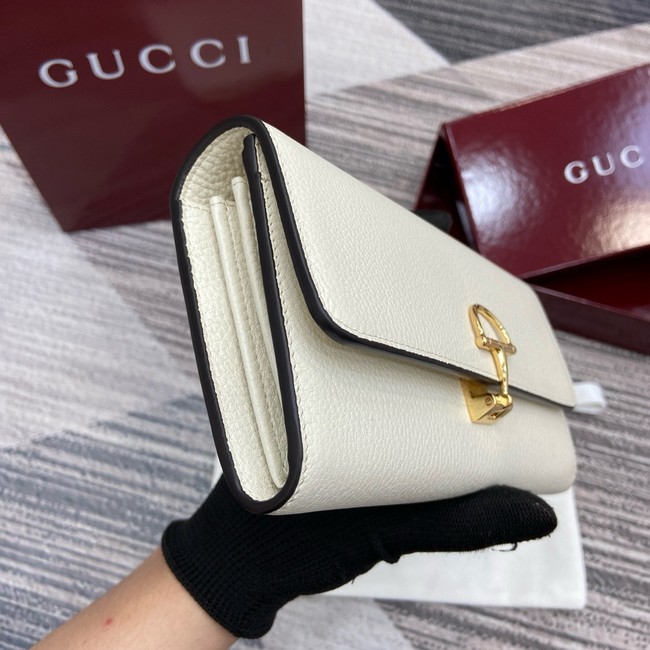 Gucci Softbit continental wallet 828147 white