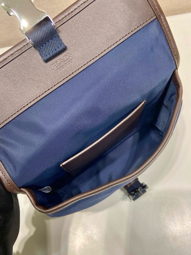 Prada Re-Nylon and Saffiano leather smartphone case 2ZH108 blue