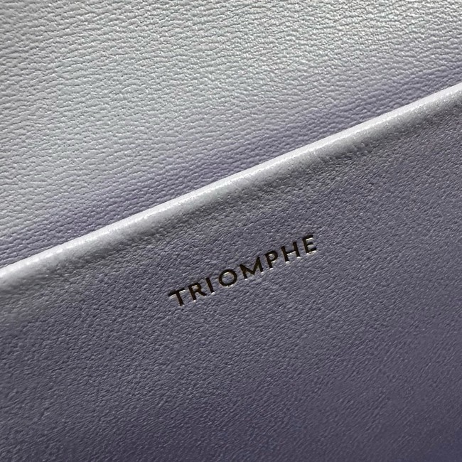 Celine CHAIN SHOULDER BAG TRIOMPHE IN SHINY CALFSKIN 197992 LIGHT LILAC