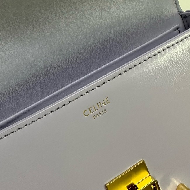 Celine CHAIN SHOULDER BAG TRIOMPHE IN SHINY CALFSKIN 197992 LIGHT LILAC
