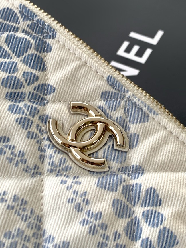 Chanel Large Hobo Bag AS5431 gray & Blue