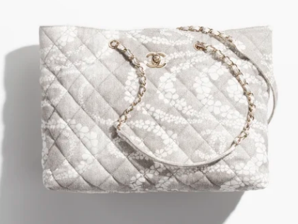 Chanel Shopping Bag AS5429 Grey & White