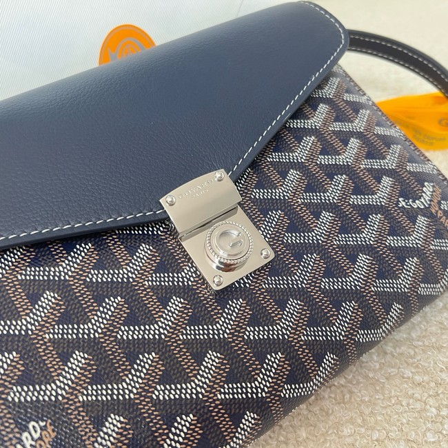 Goyard Calfskin Leather Shoulder Bag 55698 blue