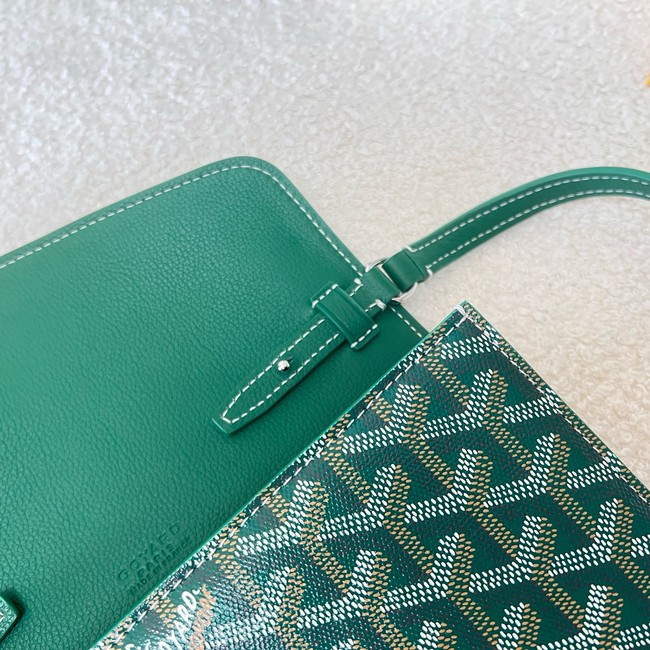 Goyard Calfskin Leather Shoulder Bag 55698 green