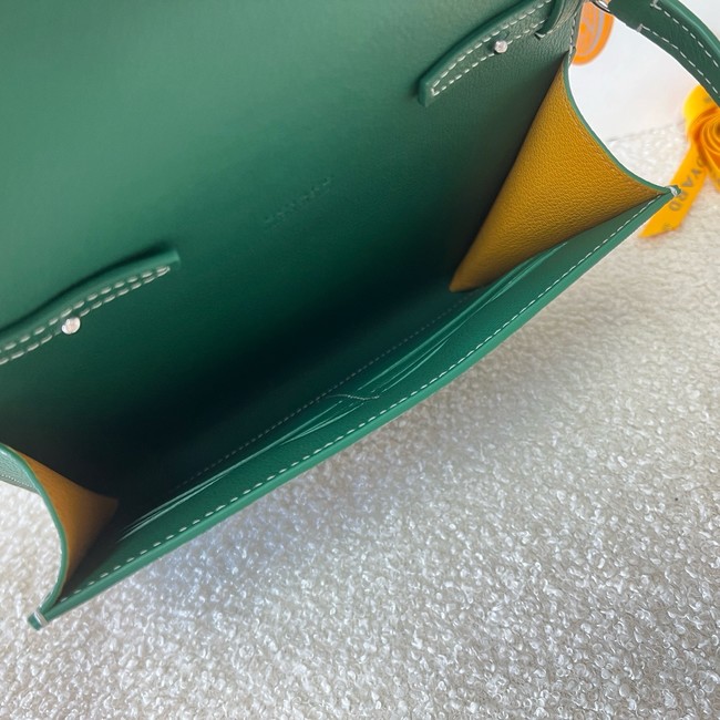 Goyard Calfskin Leather Shoulder Bag 55698 green