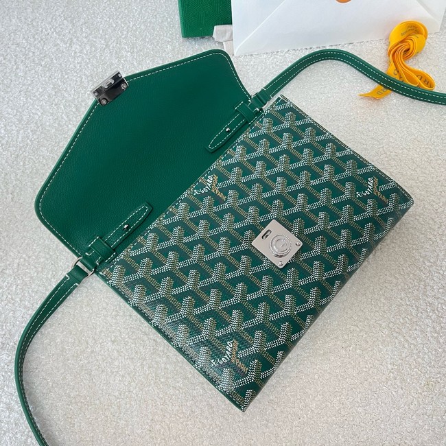Goyard Calfskin Leather Shoulder Bag 55698 green
