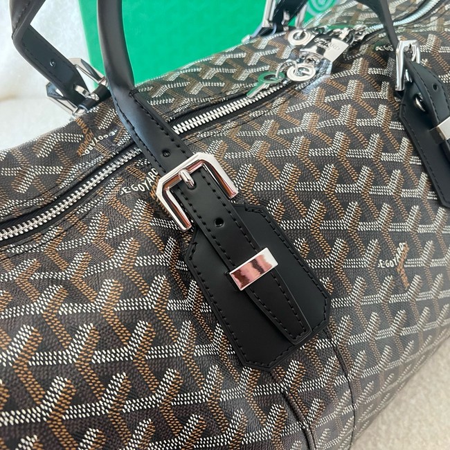 Goyard Calfskin Leather Travel Bag 55699 black