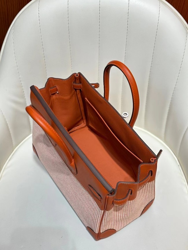 Hermes Birkin Bag togo Leather&Canvas 77886-1 