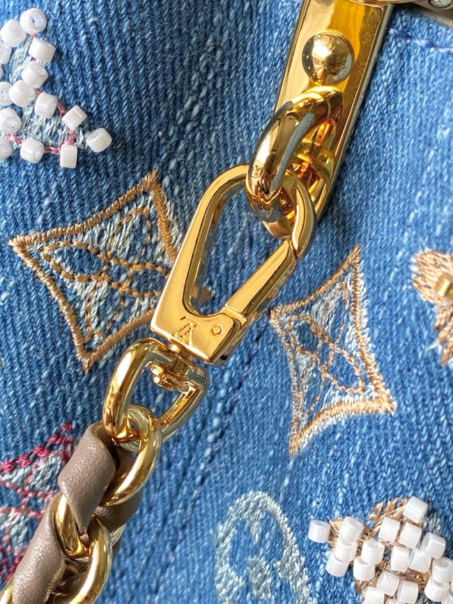 Louis Vuitton Capucines Mini M12938 gray&Denim Blue