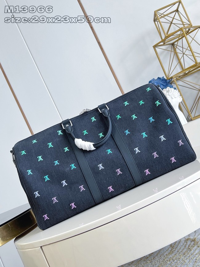 Louis Vuitton Keepall Bandouliere 50 M13966 Gradient Blue