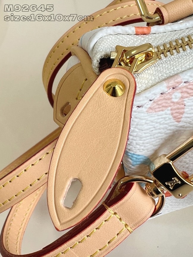Louis Vuitton NEW Nano Speedy M92645 white
