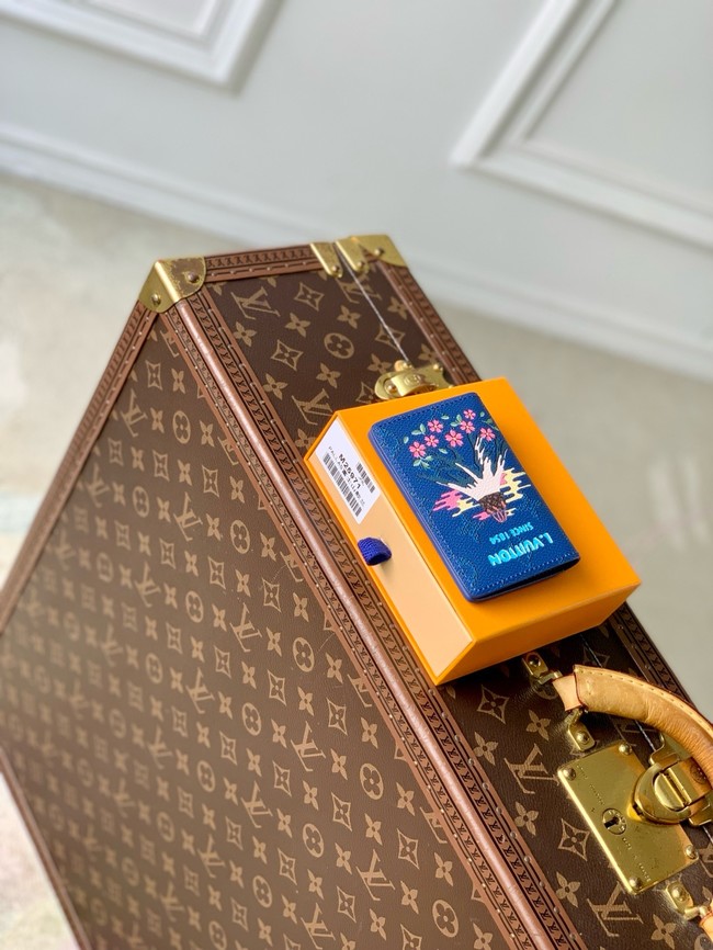 Louis Vuitton NEW Pocket Organizer M25973 blue