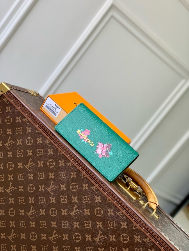 Louis Vuitton Brazza Wallet M25985 green