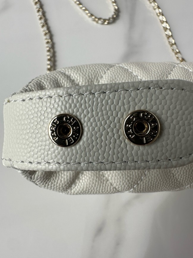 Chanel MINI Shoulder Bag Calfskin AS4386 Cream