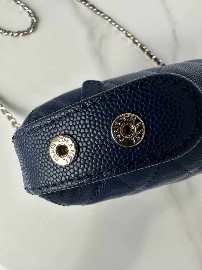 Chanel MINI Shoulder Bag Calfskin AS4386 dark blue