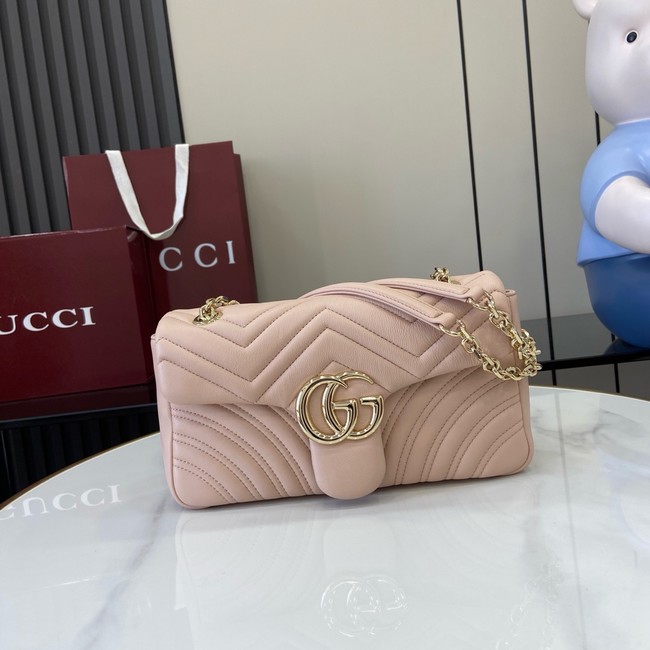 Gucci GG Marmont medium shoulder bag 837267 Pale pink