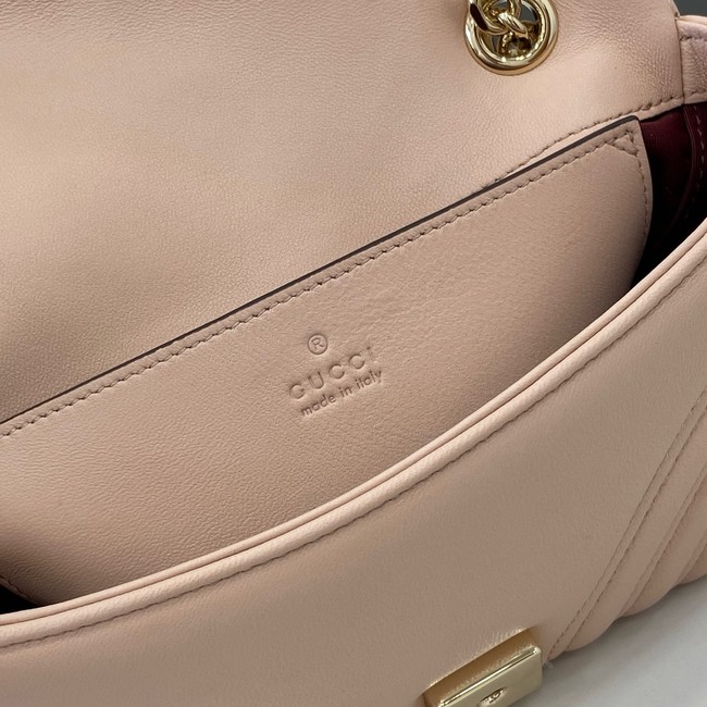 Gucci GG Marmont small shoulder bag 837280 Pale pink