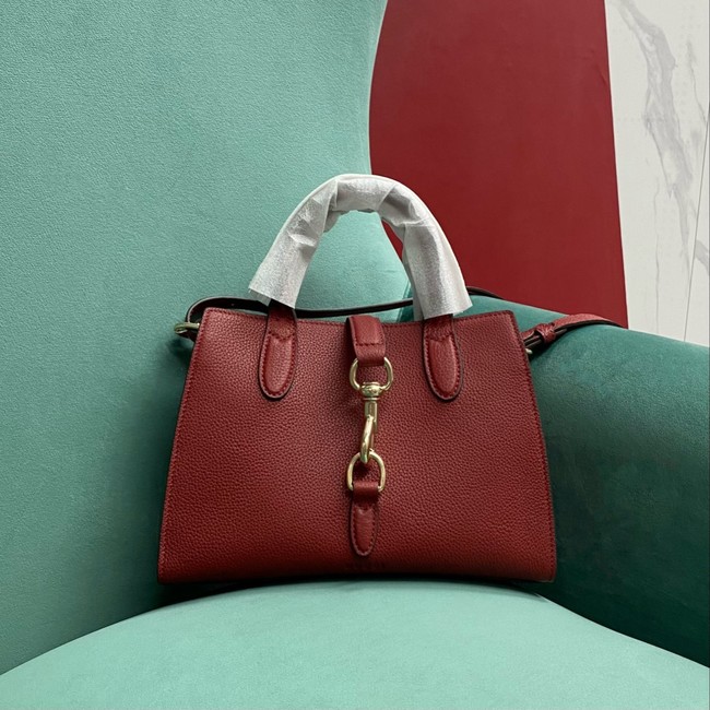 Gucci Jackie 1961 medium tote bag 68895 Rosso Ancora red