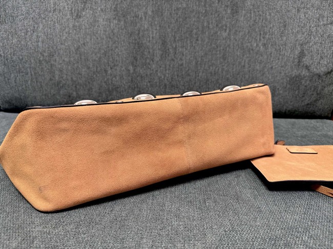 VALENTINO VLOGO velvet Shoulder Bag 3177 tan