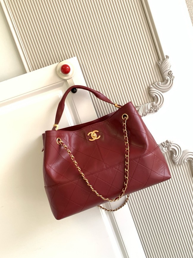 CHANEL Shopping Bag AS5434 red
