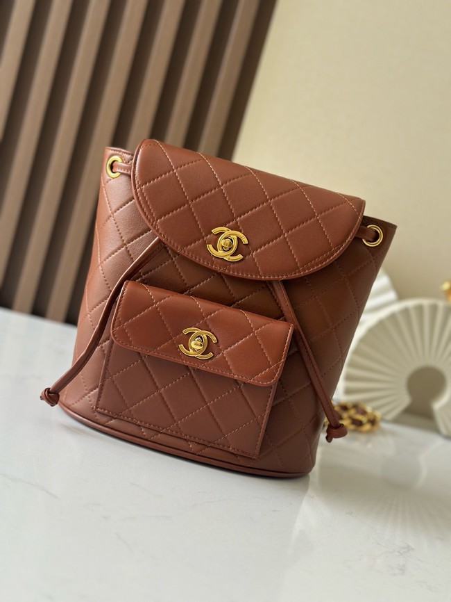 CHANEL BACKPACK A2210 tan