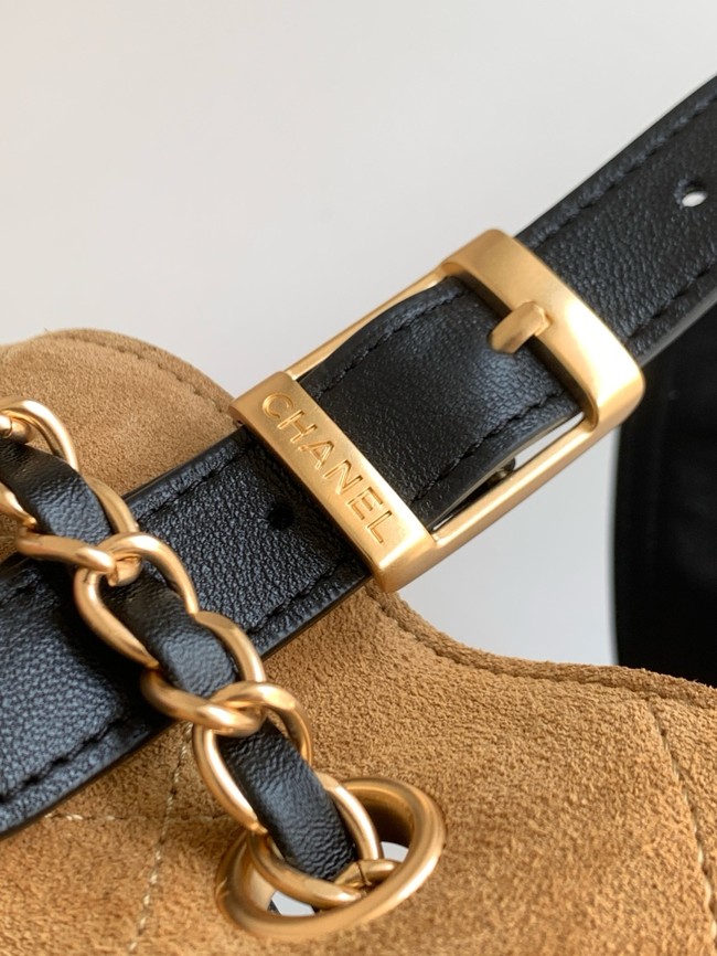 CHANEL Shopping Bag AS5434 black&brown