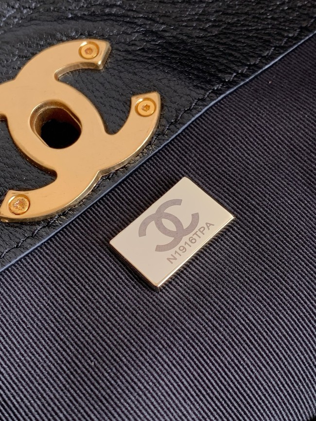 CHANEL Shopping Bag AS5434 black&burgundy