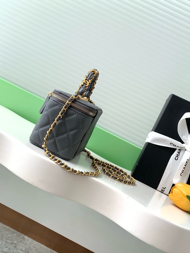 CHANEL Classic Small Vanity with Chain AP4799 gray