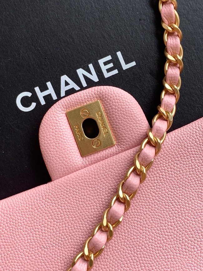 CHANEL Mini Flap Bag with Top Handle AS5702 pink