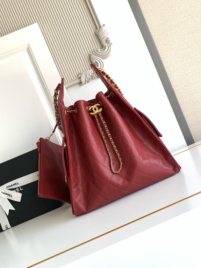 CHANEL 25 Medium Handbag AS5311 red