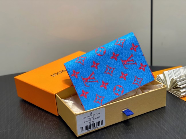 Louis Vuitton Passport Cover M14770 Blue&Red