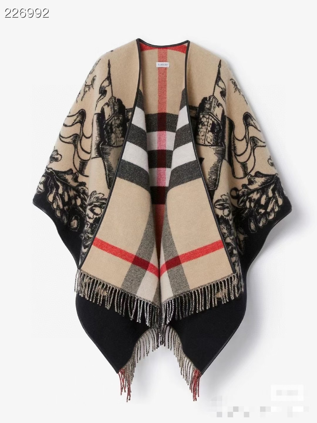 Burberry Cape Double-sided cashmere B35912