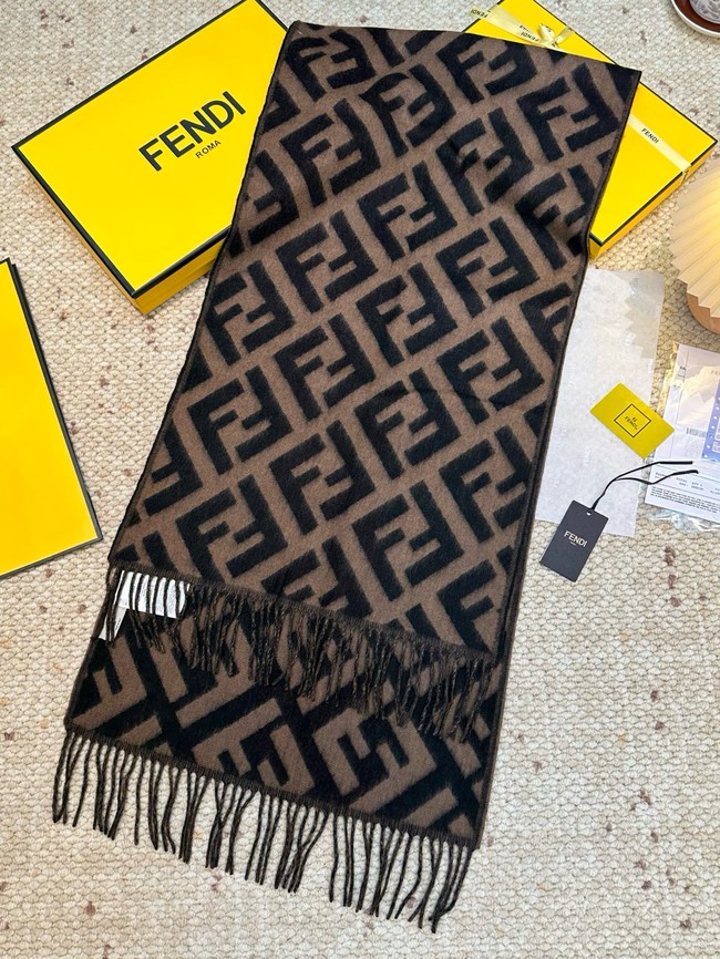 Fendi FF classic pattern cashmere scarf XT262