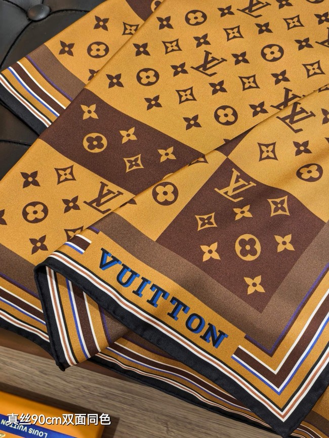 Louis Vuitton Square Scarf Silk Jacquard XT278