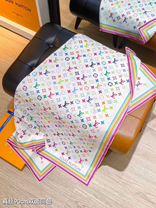 Louis Vuitton Square Scarf Silk Jacquard XT283