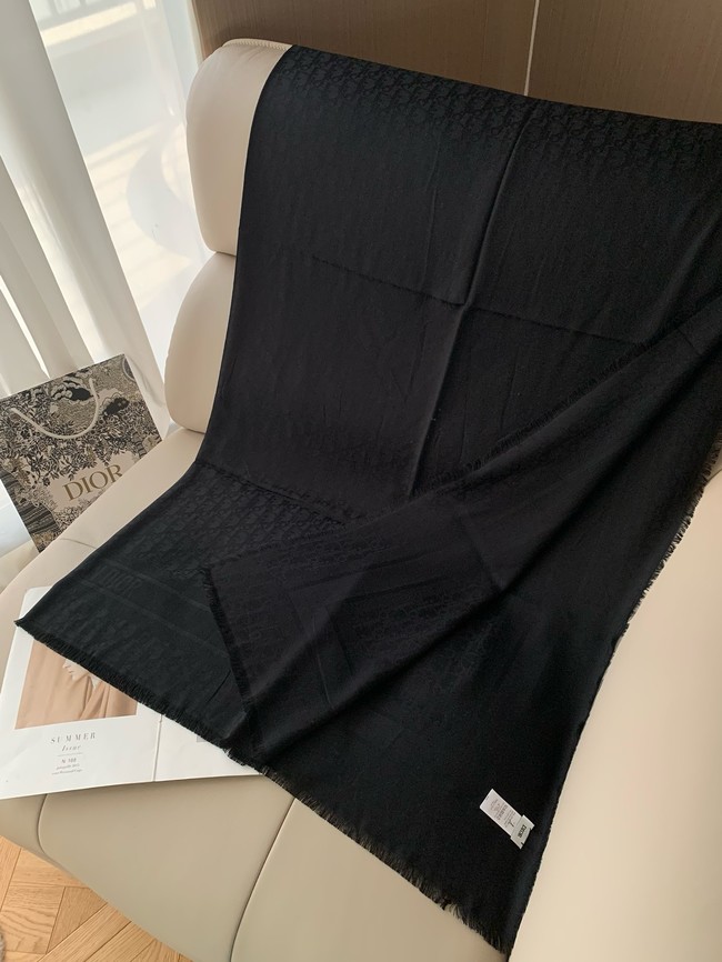 Dior Oblique Shawl Rosewood Pink Cashmere and Silk Jacquard KY079